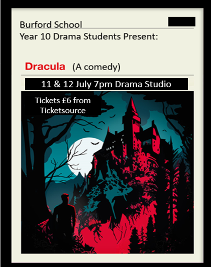 Burford School Dracula Drama Production 2023