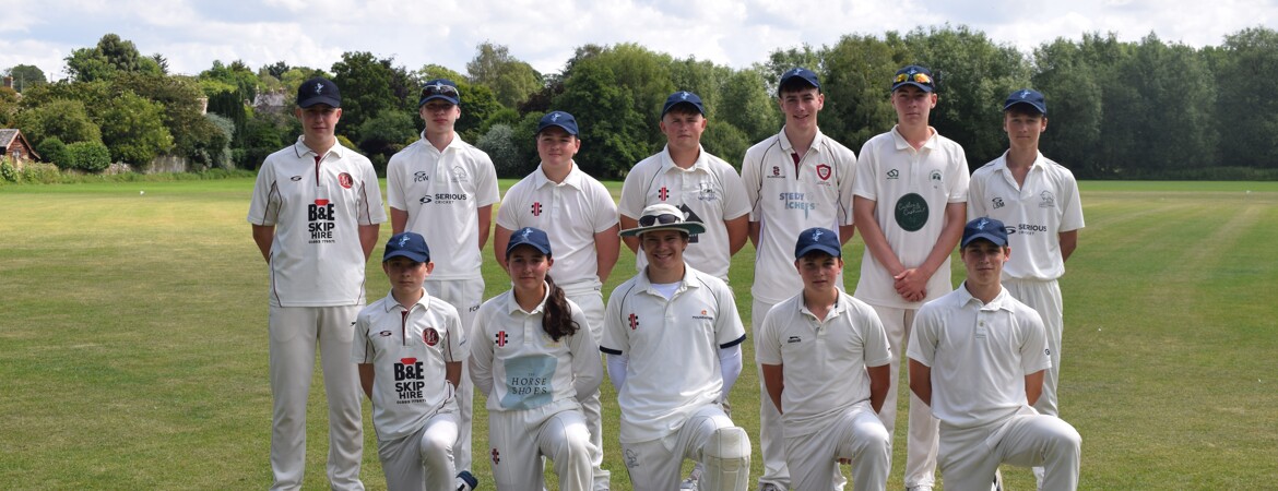 Burford School's 1st X cricket team take on the MCC