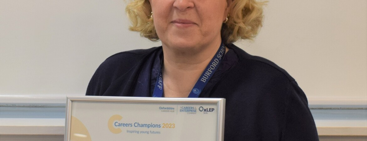 Oxfordshire Careers Champion Award for Burford School Careers Lead