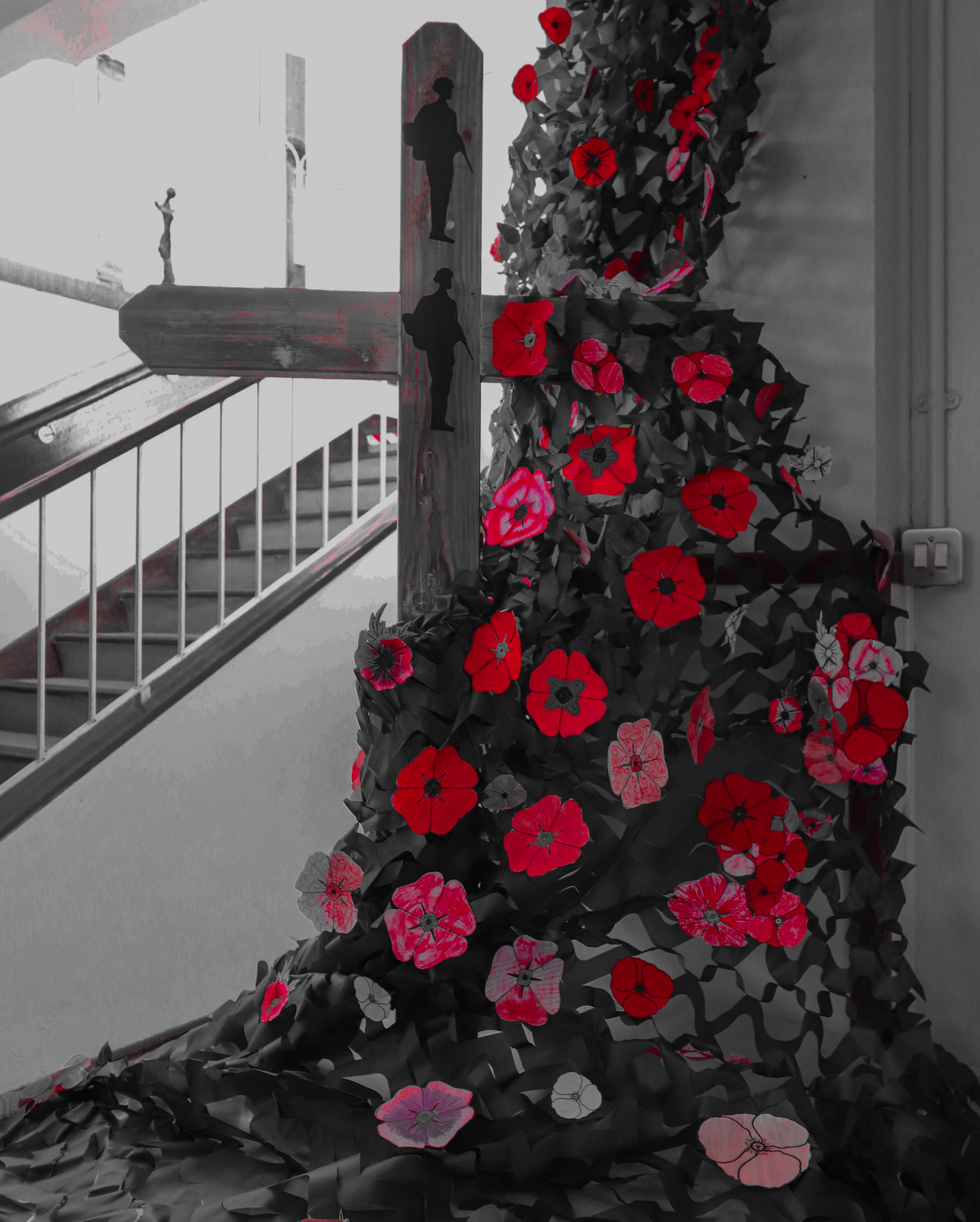 Burford School Remembrance Art Installation 2023