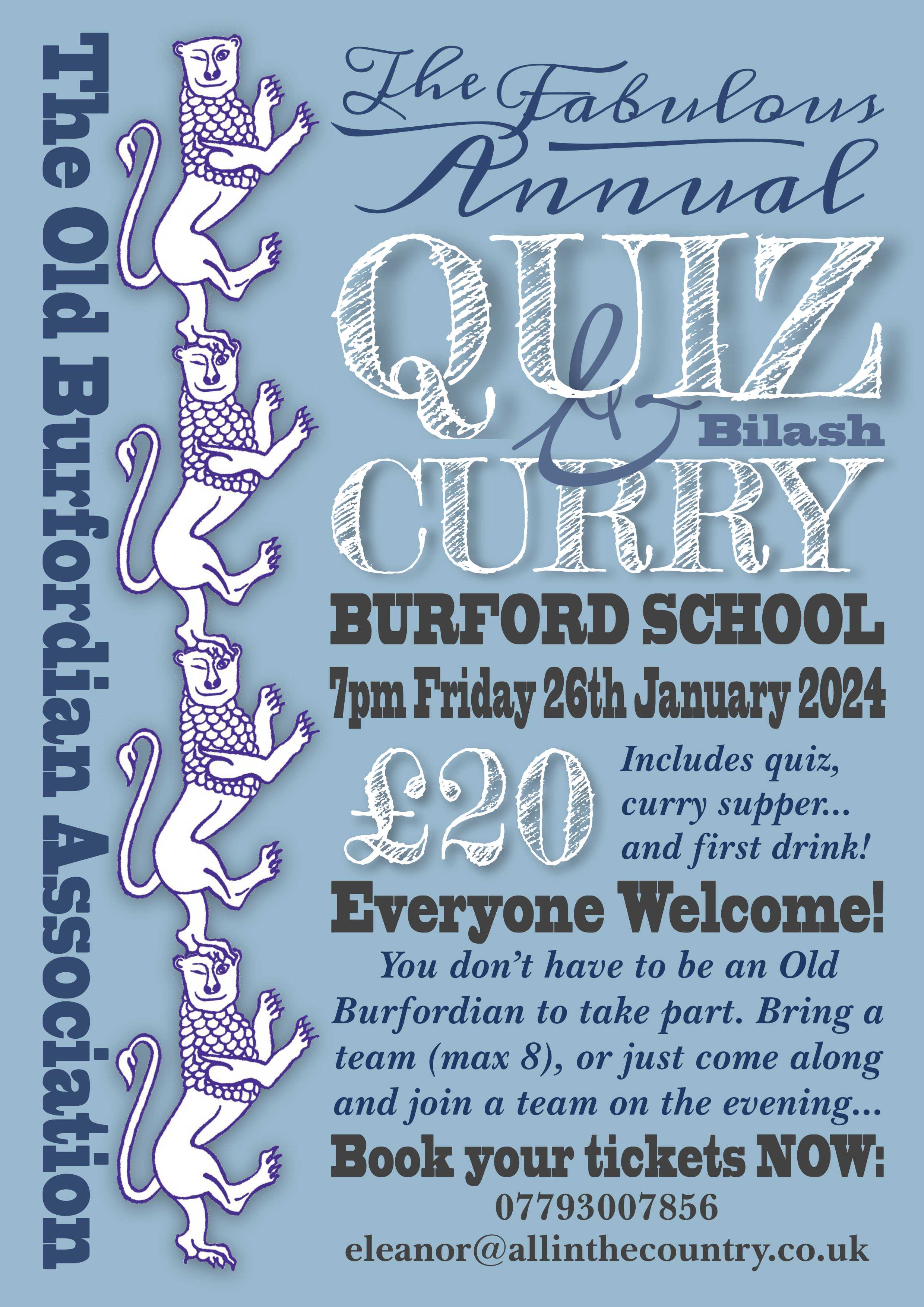Old Burfordian Asssociation Curry and Quiz 2024