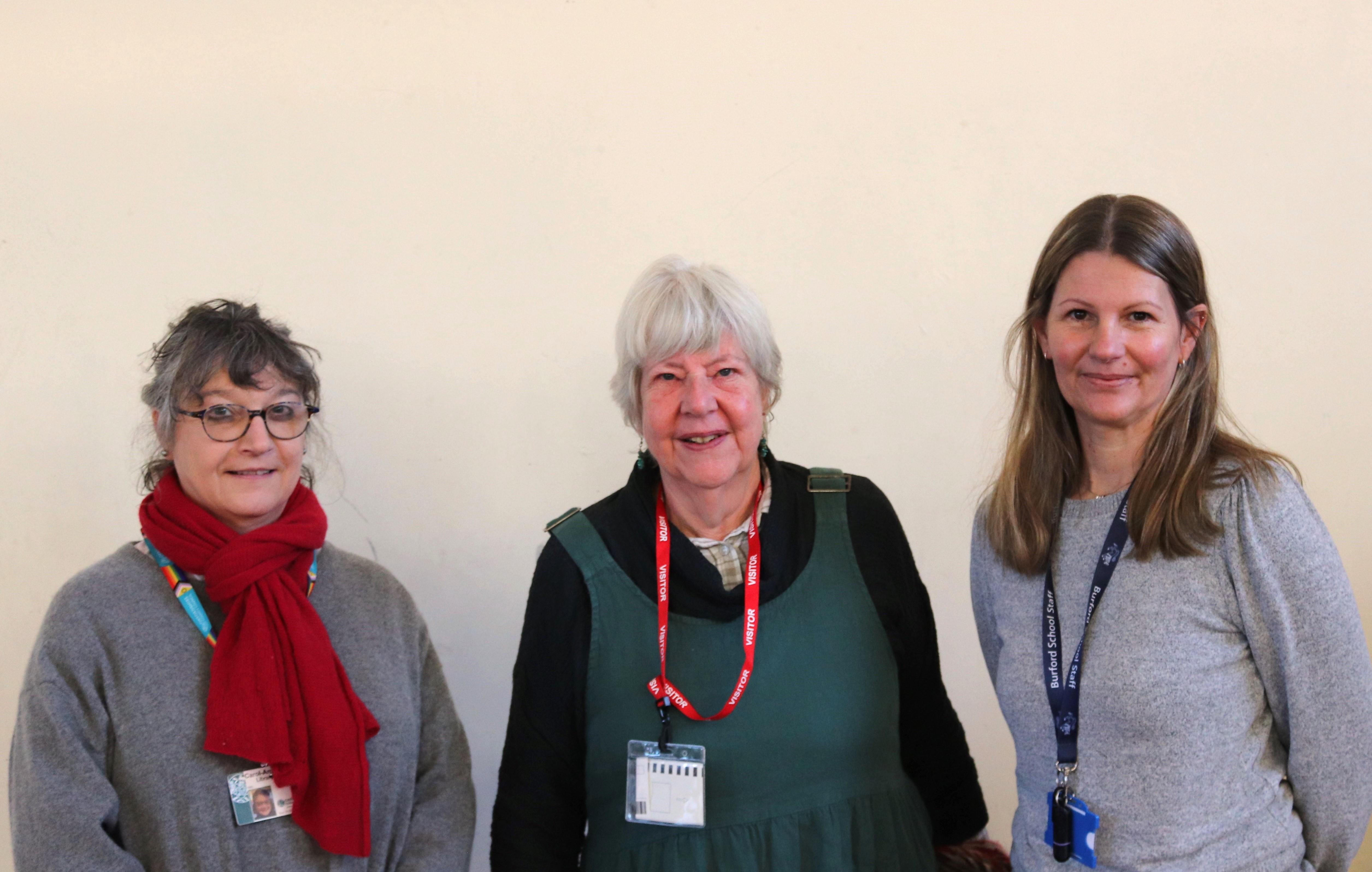 Carol Amy Holdcroft Burford Library Manager Anne Youngson FOBL Bridgett Howard Burford School Librarian. Burford Library Year 7 Assembly Talk 6.12.23